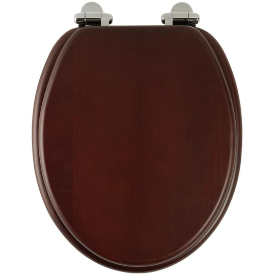Roper Rhodes Mahogany Wooden Soft Close Toilet Seat Top Fix Quick Release