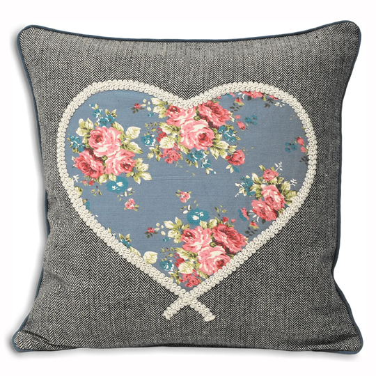 Ursula Sweet Cottage Heart Cushion Cover