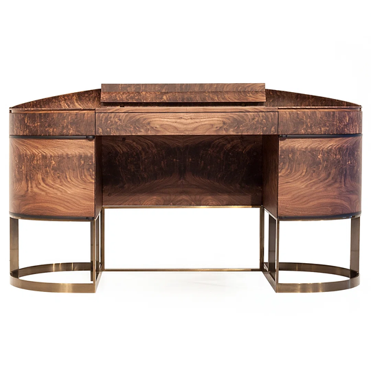 Aria 155Cm W Oval Executive Desk with Cabinet