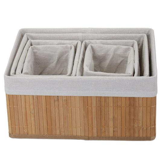 Wooden 6 Piece Basket Set