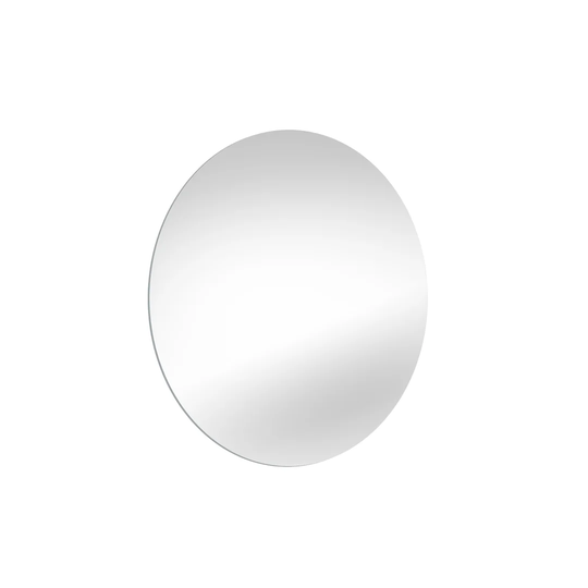 Brezlin Round Lighted Wall Mounted Bathroom Mirror in Silver