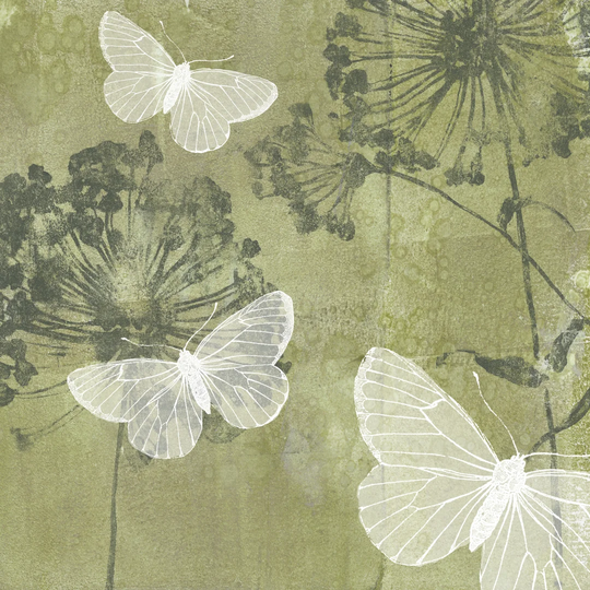 Dandelion and Wings I by Jennifer Goldberger - Wrapped Canvas Painting