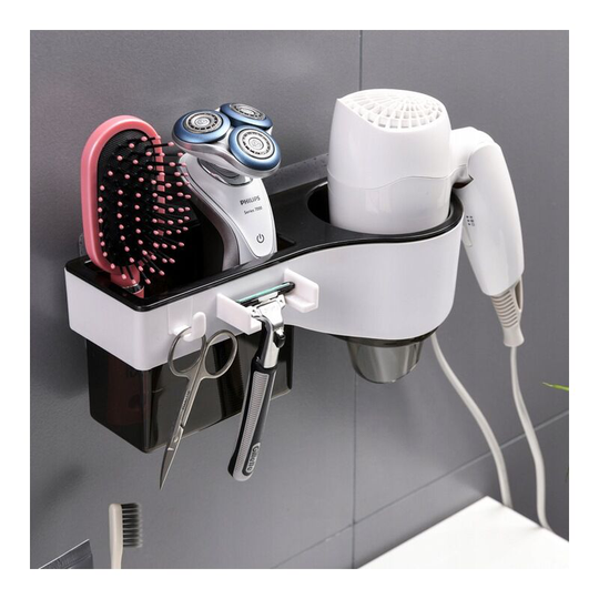 Bathroom Shelf Shelf Hair Dryer Shelf Hair Dryer Black