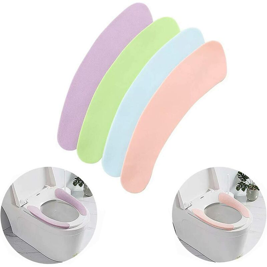 4 Pack Toilet Seat Heating Pads, Washable and Reusable Cushions for Winter