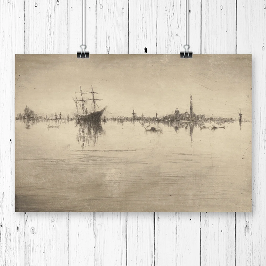 Nocturne' by James Abbott McNeill Whistler Graphic Art