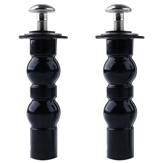 Betterlife Toilet Seat Screws Toilet Seat Hinges Screws Toilet Seat Fittings Fixings Rubber Hinges Fixing Hole for Fits All Toilets -2 Pieces