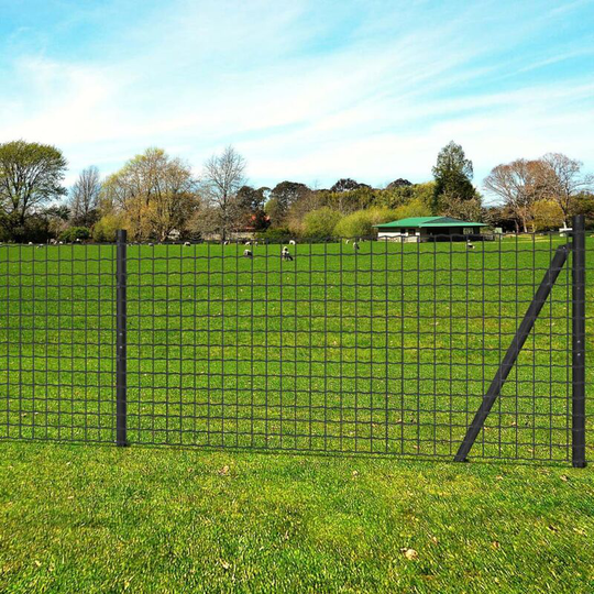 Euro 10m x 0.8m Fence Set by Symple Stuff Grey