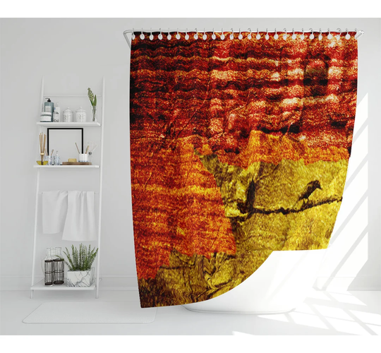 Birds On Branch Designer Shower Curtain