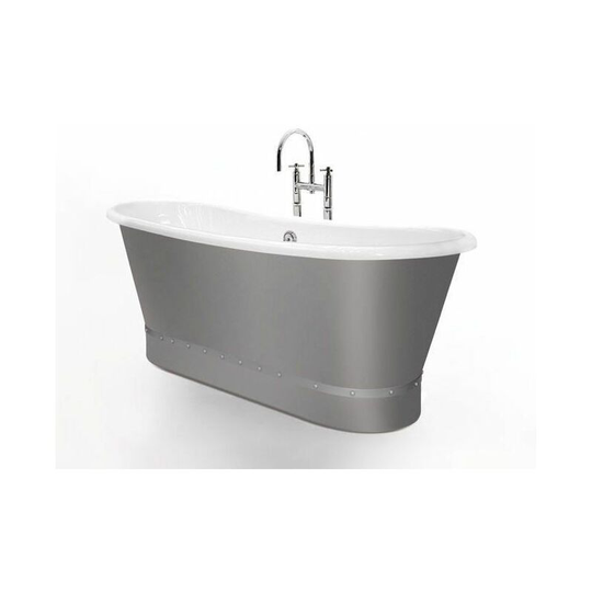 Portland Double Ended Bath - 1710mm x 690mm - White - White - Royce Morgan