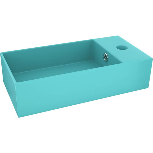 Vidaxl - Bathroom Sink with Overflow Ceramic Light Green Green