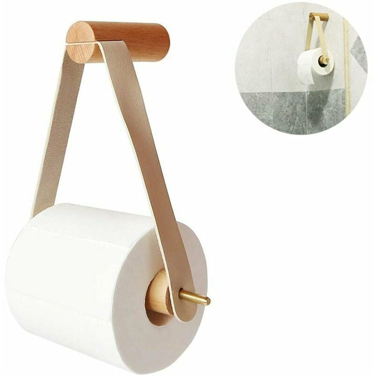 Wooden toilet wrap holder, Toilet paper tinner for bathroom bathroom wallpaper retro bathroom holder vintage decoration, white