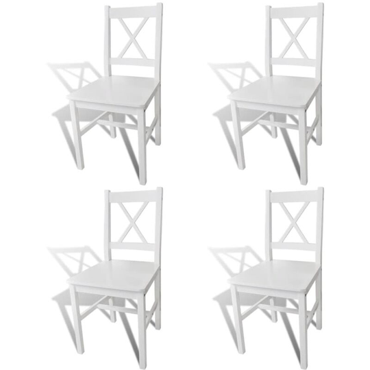 Enrique Solid Wood Dining Chair by August Grove - White