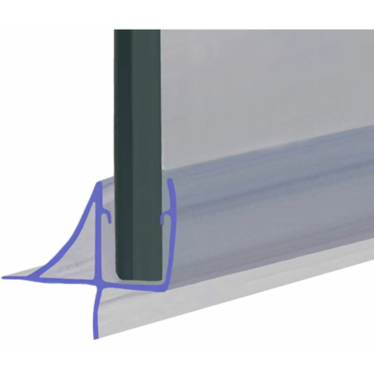 Shower Seal for Screens, Doors or Panels | Fits 3 or 4mm Glass | Seals 2-6mm Gaps | SEAL145 (200cm) - Clear
