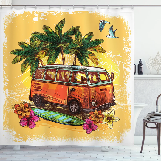 Bleidy 13 Piece Polyester Shower Curtain Set