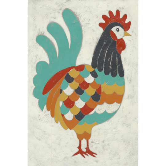 Country Chickens I by Chariklia Zarris - Wrapped Canvas Art Prints