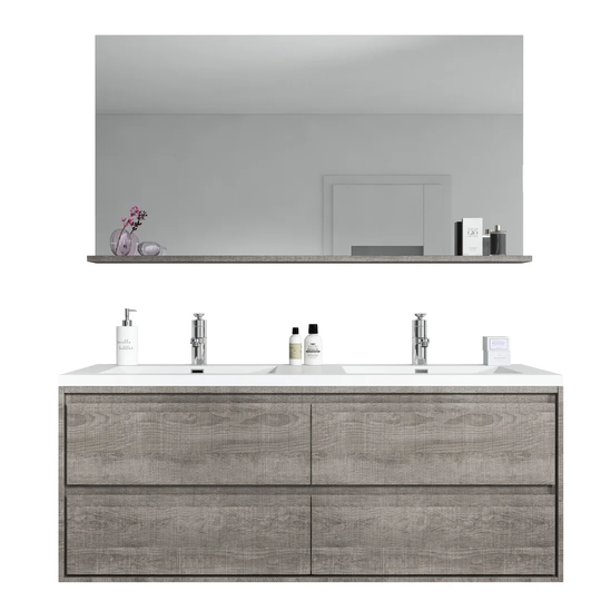 Keir 1500mm Vanity and Mirror Set