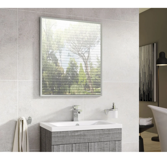 Timmer Metal Framed Wall Mounted Bathroom / Vanity in White