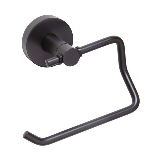 Dark toilet paper holder without cover, Black (104112040) - Bemeta