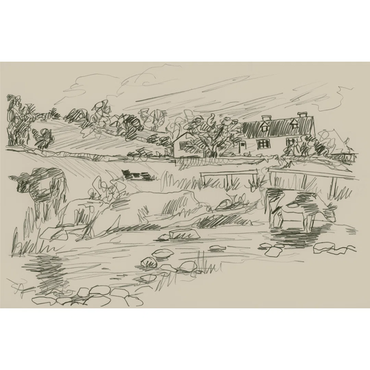 Sepia Scenes II - Wrapped Canvas Art Prints