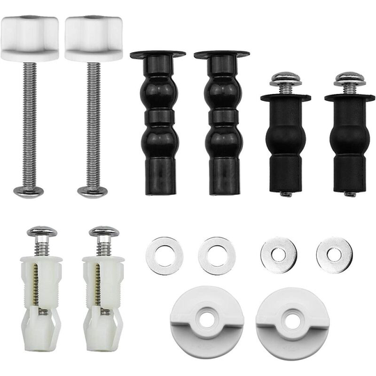 Flating wc Fixations Hinges 3 pairs toilet screws, mounting assembly with screw spare parts for toilet cover
