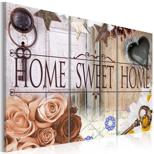 Canvas Print - Home In Vintage Style