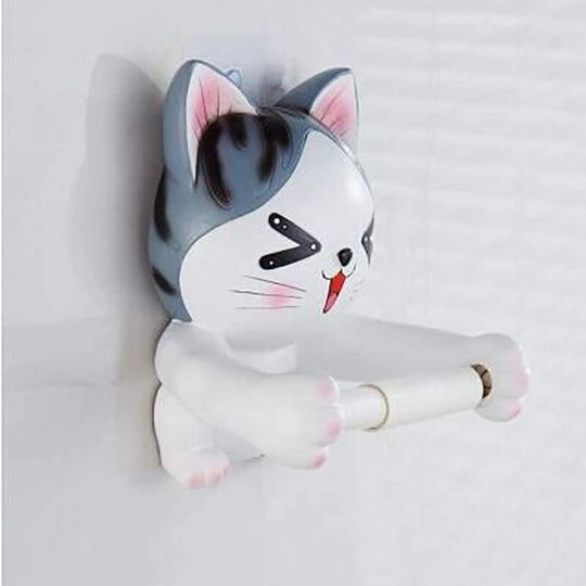 Cat Starren Paper Towel Holder Resin Craft Pendant Bathroom Decorations