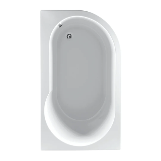 Hera 1550 mm x 900 mm Straight Single Ended Bathtub