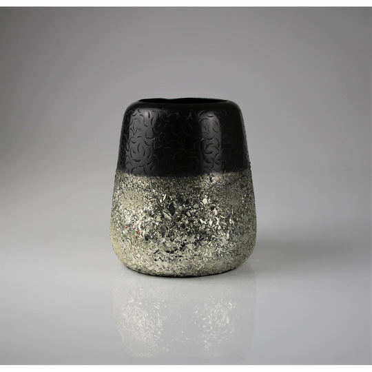 Sublette Black/Gold Metal Table Vase