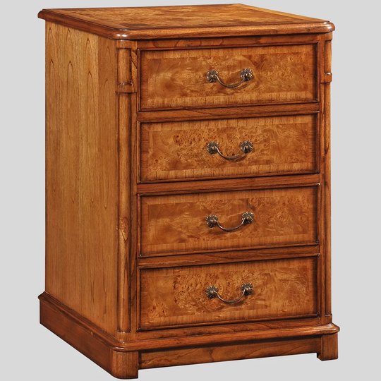 4-Drawer Mobile Vertical Filing Cabinet