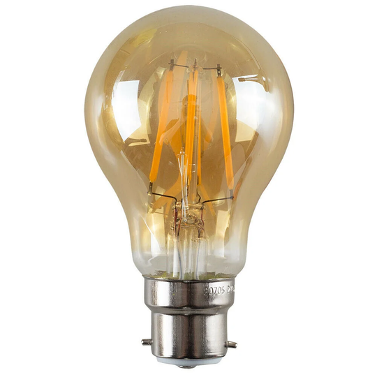 Asmus A60 LED B22 Bayonet Cap 4W Bulb 5 Pack