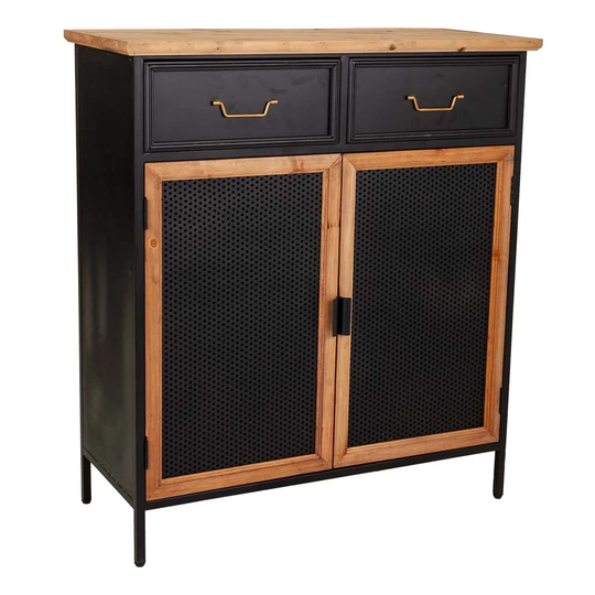 Mizell Solid Wood 2 - Door Cabinet