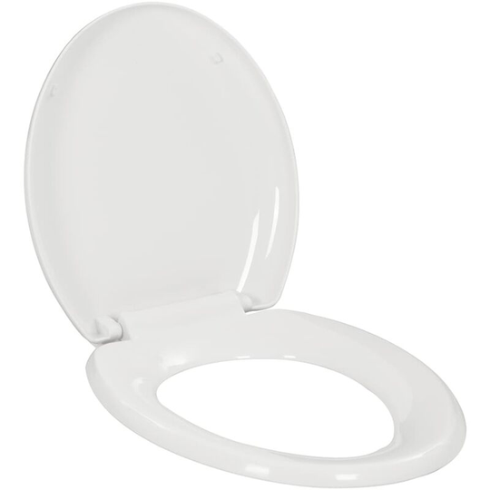 Soft-close Toilet Seat with Quick-release Design White - White