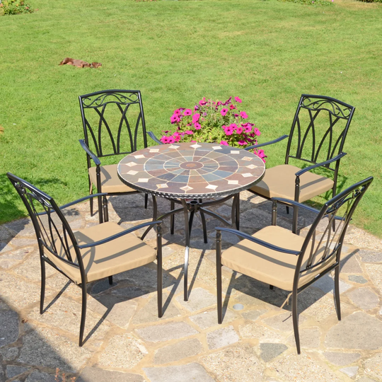 Potterslane 4 Seater Dining Set with Cushions