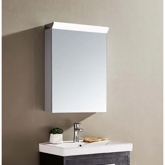 Chow 50 x 50cm Surface Mounted Mirror Cabinet with LED Lightning