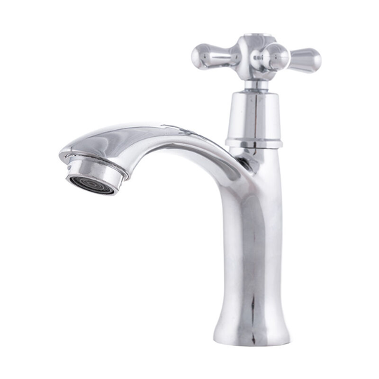 Brass / Zinc Kitchen Faucet, Chrome, Cold Water, Low Spout, Single Lever [QLI-FA-1351] (QLI-FA-1351)