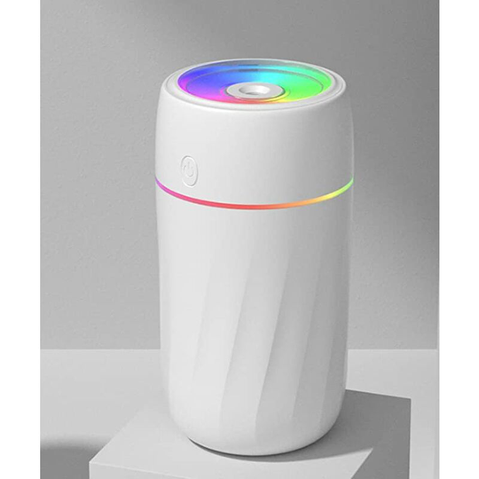 Ilovemilan - usb Car Humidifier, 300ml Mini Humidifier with 7 Colors led Night Light, Whisper-Quiet Operation, Automatic Shut-Off, Mist Humidifier