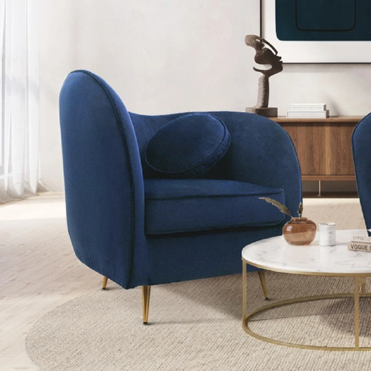 Velvet 1 Seater Sofa