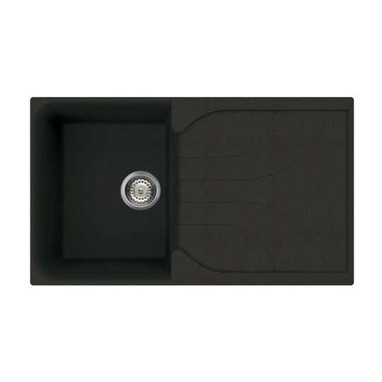 Reginox - Ego 400 Granite Black Single Reversible Sink