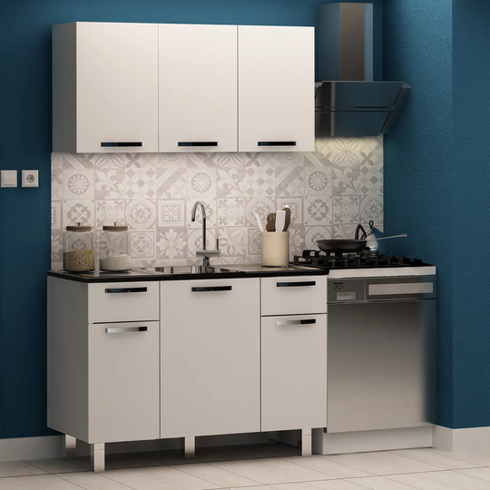 Anevay 142Cm H x 120Cm W x 50Cm D Kitchen Cabinet