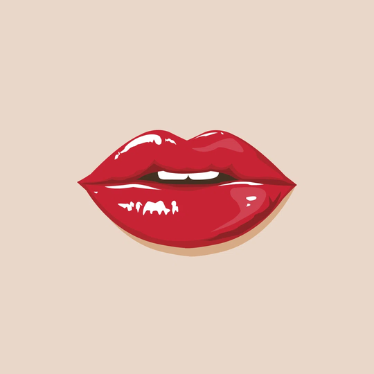 Sexy Lips - Wrapped Canvas Graphic Art