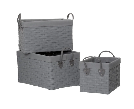 Aragon 3 Piece Plastic Basket Set