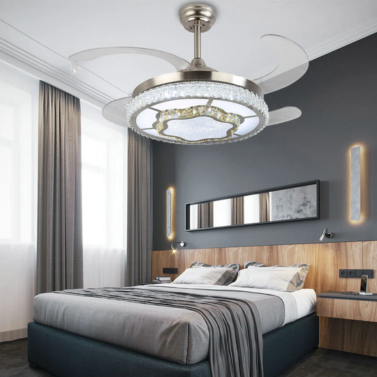 108Cm Byxbee 4 - Blade LED Ceiling Fan with Remote Control and Light Kit Included