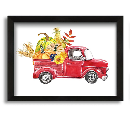 Farming the Squash - Picture Frame Painting on Canvas