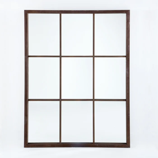 Hallie Wood Framed Wall Mounted Accent Mirror in Sand