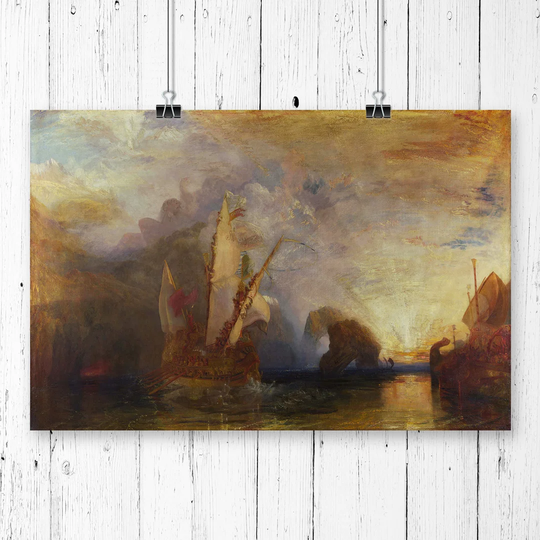 'Ulysses Deriding Polyphemus Homers Odyssey' by J.M.W. Turner Graphic art