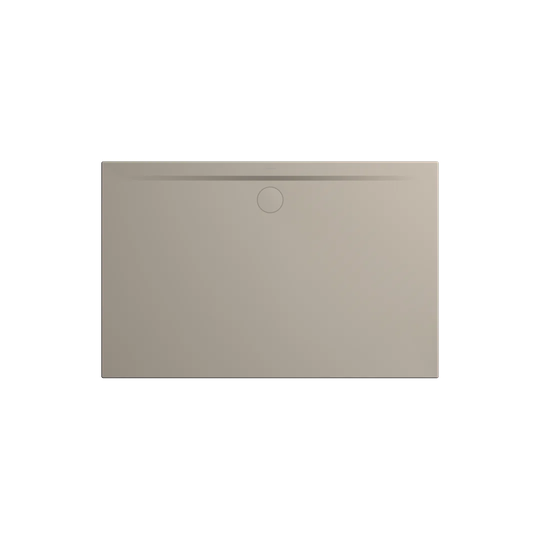 Superplan Zero 1100 x 750 mm Steel Enamel Shower Tray - Warm Grey 30