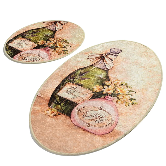Gwinnett 2-Piece Set Oval Bath Mat