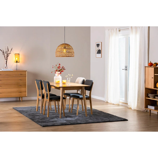 Meriwether 4 - Person Solid Oak Dining Set