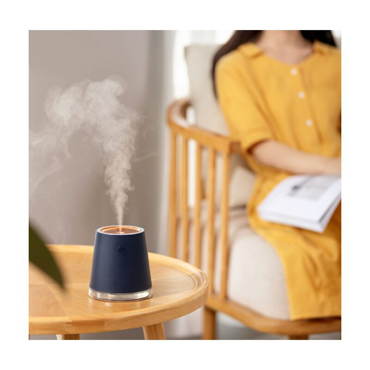 Perleraregb - Air Humidifier, Mini Ultrasonic Humidifier with 2 Adjustable Mist Modes, Auto Shut Off and Warm led Light, Portable Humidifier for Home
