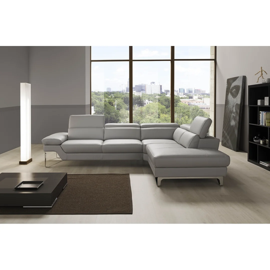 Swindle Leather Reclinning Corner Sofa